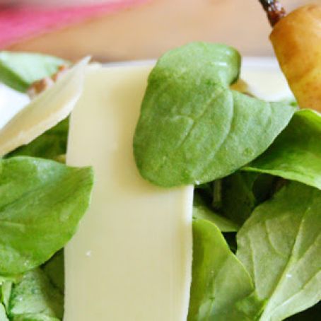 Roasted Pear and Arugula Salad