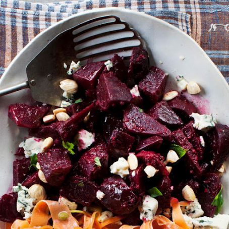 Beet, Blue Cheese, and Almond Salad