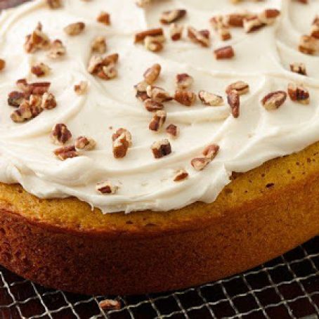 Slow-Cooker Pumpkin Cake with Cream Cheese Frosting