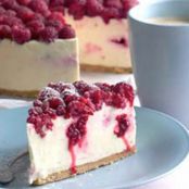 White Chocolate and Raspberry Cheesecake