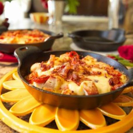 Hot Browns with Pimento Cheese Mornay