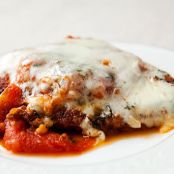 Chicken Parmigiana with fresh tomato sauce