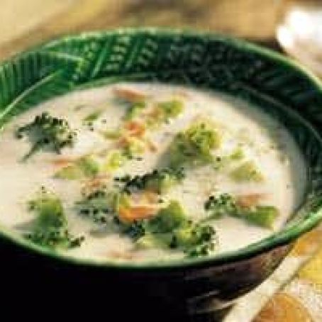Cheesy Broccoli potato soup