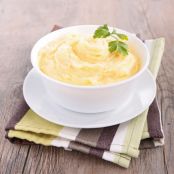 Slow Cooker Cheesy Garlic Mashed Potatoes