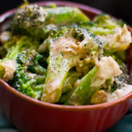 Two-Ingredient Creamy Garlic Broccoli