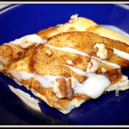 Pear Tart with Cream Cheese Icing