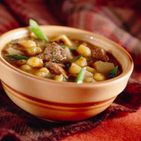 Tender Pork and Green Chili Slow Cooker Stew