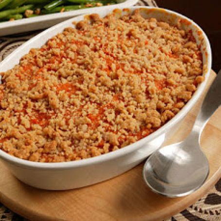 Sweet Potato Purée with Streusel Topping