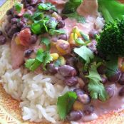 Crock-Pot Chicken With Black Beans & Cream Cheese...yum!