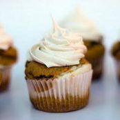 Cheesecake-filled Pumpkin Cupcakes