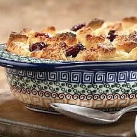 Italian Cherry Bread Pudding