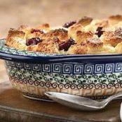 Italian Cherry Bread Pudding