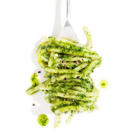 Spaghetti with Parsley Pesto