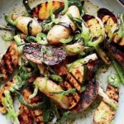 Grilled Potato Salad with Scallion Vinaigrette