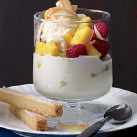 Mascarpone Mousse Fruit Sundaes