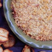 Warm and Cheesy Artichoke Dip with Toast