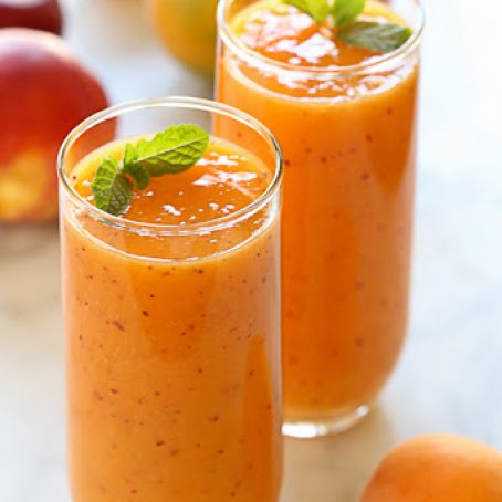 Summer Mango Stone Fruit Smoothie