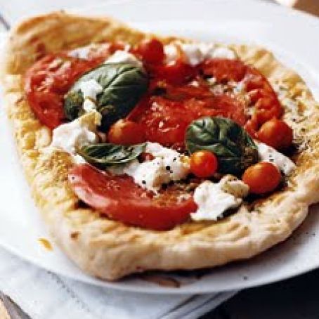 Tomato, Burrata, and Pesto Piadinas
