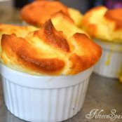 Cheddar Chive Soufflés