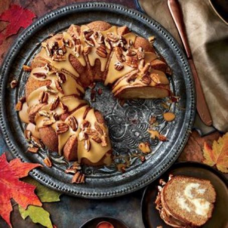 Apple-Spice Bundt Cake with Caramel Frosting