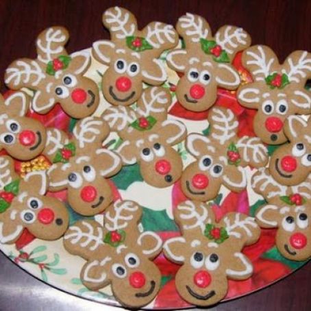 Upside Down Gingerbread Man Reindeer