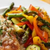 Sautéed Peppers, Asparagus, and Zucchini