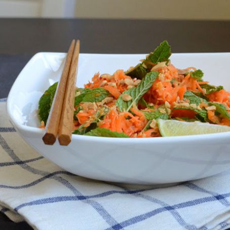 Thai Carrot and Mint Salad