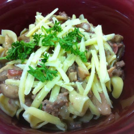 Beef and Bacon Stroganoff