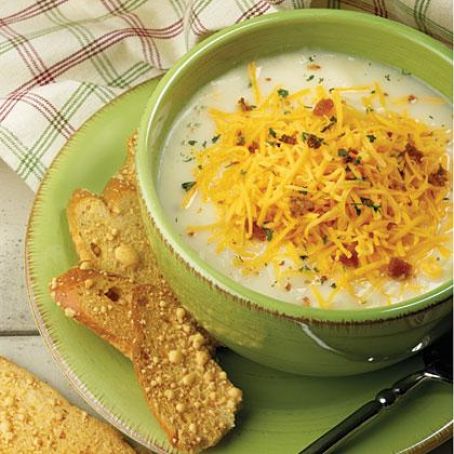 Baked Potato-Cheddar Soup
