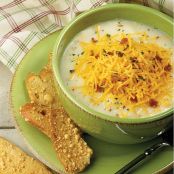 Baked Potato-Cheddar Soup