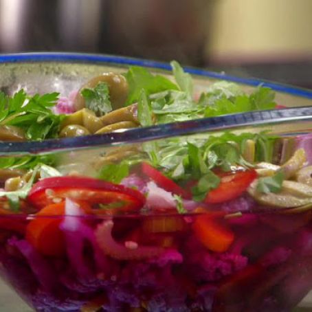 INSTANT PICKLED VEGETABLES {rachael ray}