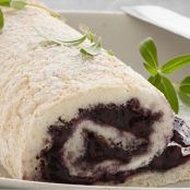 Blueberry Angel Food Cake Rolls