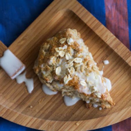 Spiced Pear And Oat Cream Scones