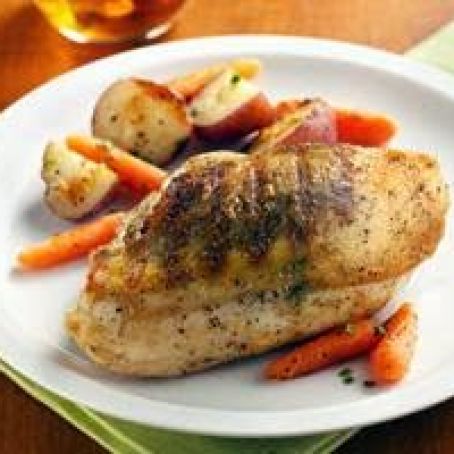 Pesto-Parmesan Crusted Grilled Chicken