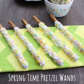 Spring Time Pretzel Wands