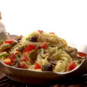 Mediterranean Summer Pasta with Salsa Cruda