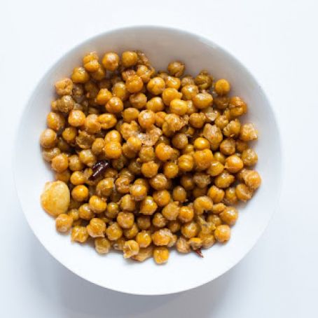 Spicy Garlic Chickpeas