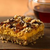 Pumpkin Streusel Cheesecake Bars