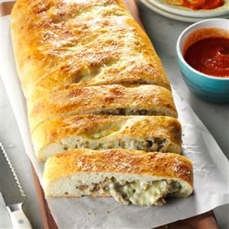 Cheesy Sausage Stromboli