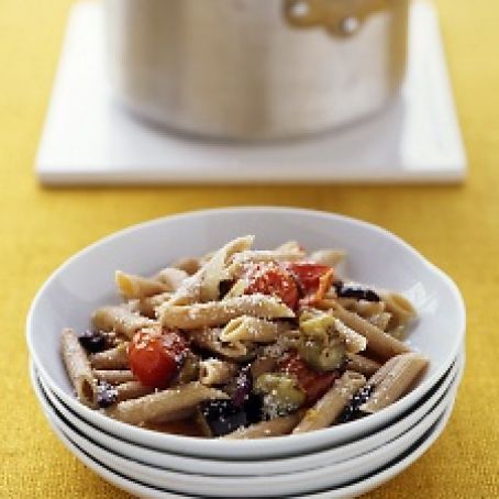 Pasta with Eggplant & Tomatoes