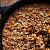 Sweet Potato & Spicy Pecan Crisp