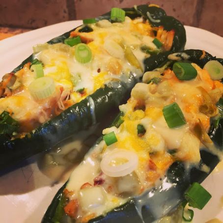 Chicken Stuffed Poblanos