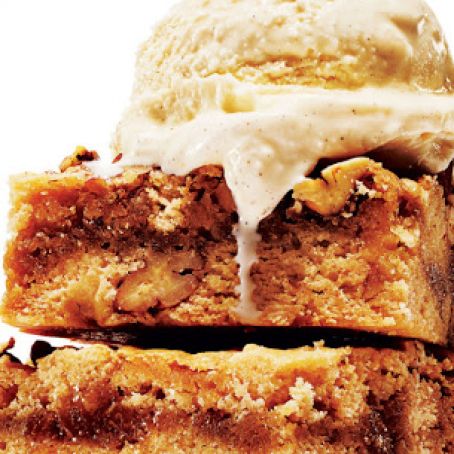 Gooey Brown Butter Blondies with Pecans