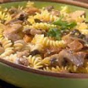 Creamy Fusilli with Mushrooms and Chicken