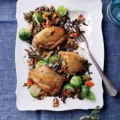 Braised Chicken Thighs with Wild Rice Pilaf