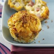 Zesty Ham and Cheese Muffins