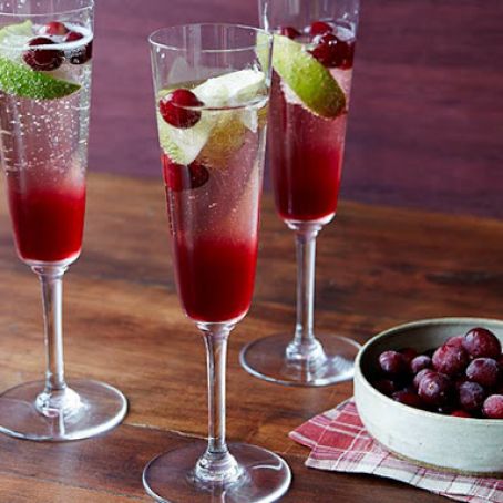 Cranberry Champagne Cocktail