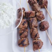 Lamb Kebabs with Cool Cucumber Salad