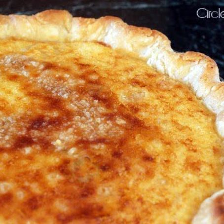 Buttermilk Pie with Caramelized Pecans
