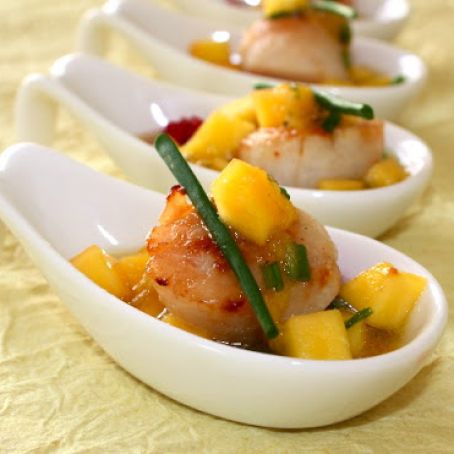 Scallops with Mango Amuse Bouche